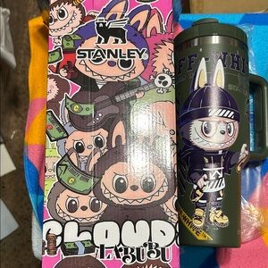 Stanley Green Character Thermos with Off-White Design